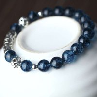 千寻海风(findwind)S925银醉蓝蓝水晶手链手串情人节七夕节圣诞节新年礼物送女友送母亲节礼物