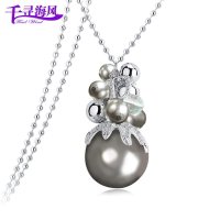 千寻海风(findwind)曼珠倾城珍珠水晶毛衣链长款项链情人节七夕节圣诞节新年礼物送女友送母亲节礼物