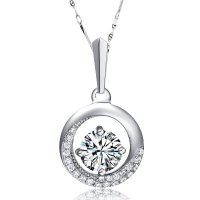 千寻海风(findwind)S925银月光女神水晶项链配饰情人节七夕节圣诞节新年礼物送女友送母亲节礼物