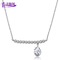 千寻海风(findwind)后海泪水晶项链短款锁骨链情人节七夕节圣诞节新年礼物送女友送母亲节礼物