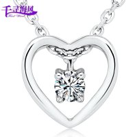 千寻海风(findwind)S925银爱知心项链短锁骨链配饰情人节七夕节圣诞节新年礼物送女友送母亲节礼物