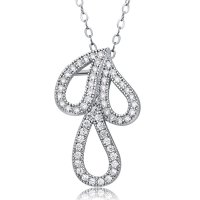 千寻海风(findwind)琼花简影水晶项链配饰情人节七夕节圣诞节新年礼物送女友送母亲节礼物