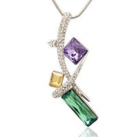 千寻海风(findwind)鸽子情缘施华洛世奇元素水晶项链短锁骨配饰情人节七夕节圣诞节新年礼物送女友送母亲节礼物