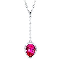 千寻海风(findwind)爱情之泪施华洛世奇元素水晶项链锁骨链情人节七夕节圣诞节新年礼物送女友送母亲节礼物