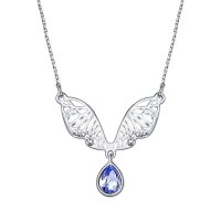 千寻海风(findwind)精灵羽翼水晶项链情人节七夕节圣诞节新年礼物送女友送母亲节礼物