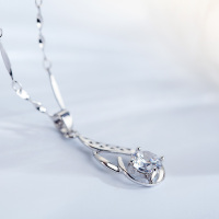 千寻海风(findwind)S925银心语星愿施华洛世奇元素吊坠项链情人节七夕节圣诞节新年礼物送女友送母亲节礼物