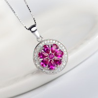 千寻海风(findwind)S925银陌上繁花施华洛世奇元素项链情人节七夕节圣诞节新年礼物送女友送母亲节礼物