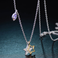 千寻海风(FindWind)S925银晶莹项链情人节七夕节圣诞节新年礼物送女友送母亲节礼物