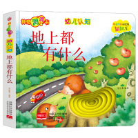 神奇洞洞书-幼儿认知系列:地上都有什么/幼儿启蒙探索认知关键期翻翻乐精装手绘纸板书 [0-2岁]