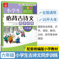 小学古诗词75+80文言文阅读阶梯强化同步拓展训练六年级小学语文练习题古诗文阅读理解专项书教辅辅导6年级古文阅读真题详解