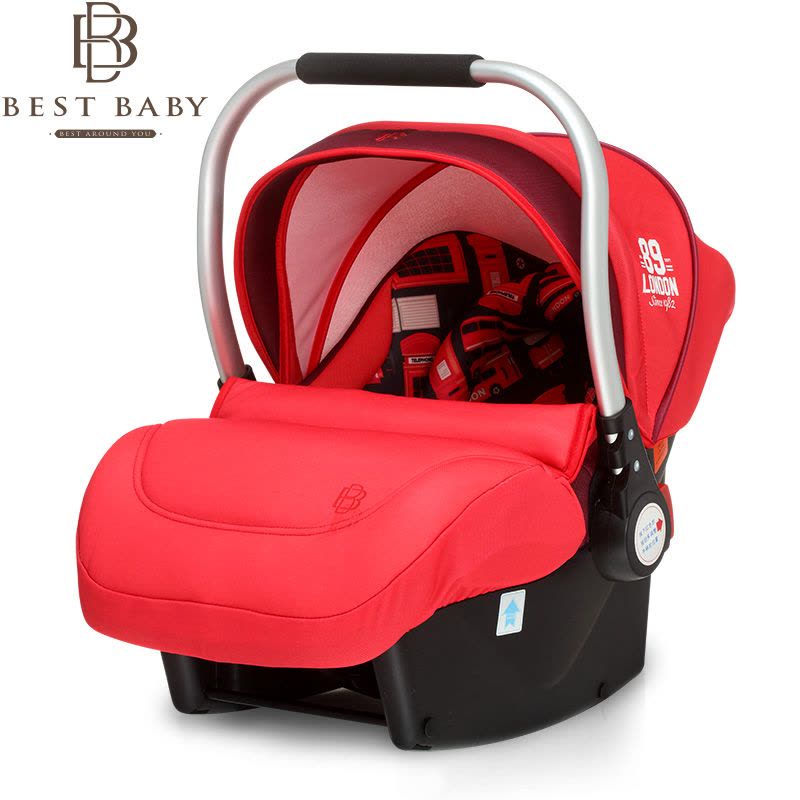 Bestbaby 汽车安全提篮式车用车载婴儿提篮汽车儿童安全座椅0-15月新婴儿提篮图片