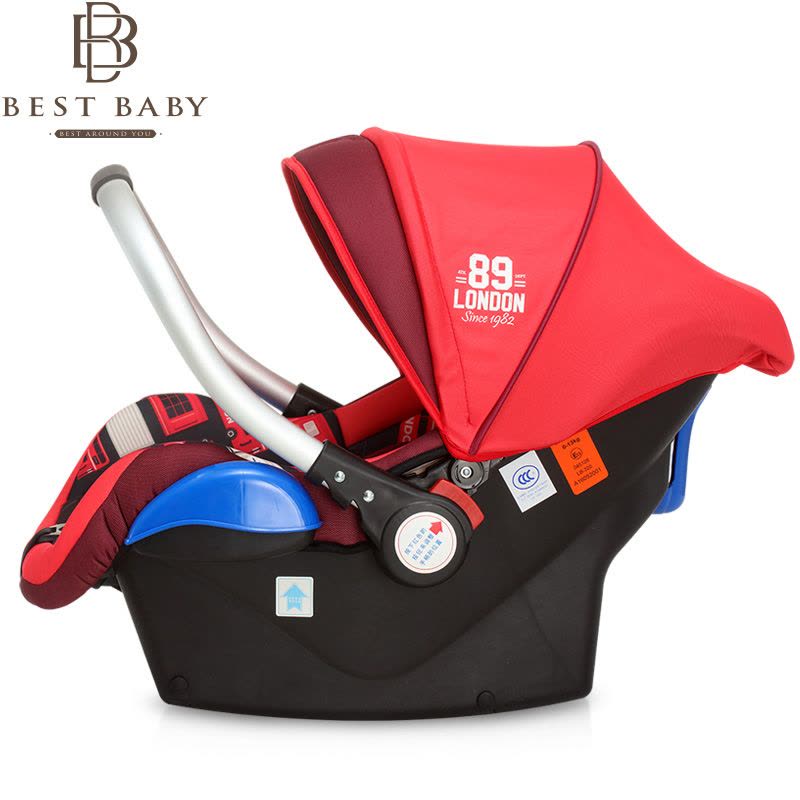 Bestbaby 汽车安全提篮式车用车载婴儿提篮汽车儿童安全座椅0-15月新婴儿提篮图片