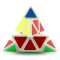 魔域魔方金字塔异形魔方三角形专业速拧比赛魔方儿童益智玩具（白底）