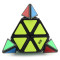 永骏/YJ 金字塔异形魔方 ABS工程环保塑料 6岁以上 三角形专业速拧比赛魔方儿童益智玩具（黑底）