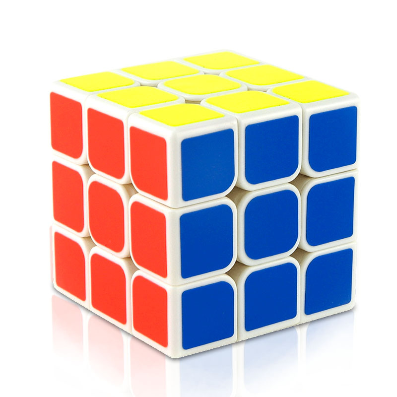 魔龙魔方三阶魔顺滑速拧早教儿童初学益智比赛玩具白色