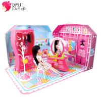 新款芭比娃娃洋娃娃芭比套装化妆间大礼盒甜甜屋女孩玩具节日生日礼物