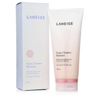 兰芝红花洗面奶180ml 女士保湿补水泡沫洁面乳