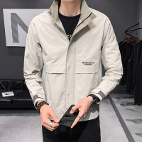 春装外套男立领上衣2021新款春秋季韩版潮流帅气夹克潮牌男装衣服