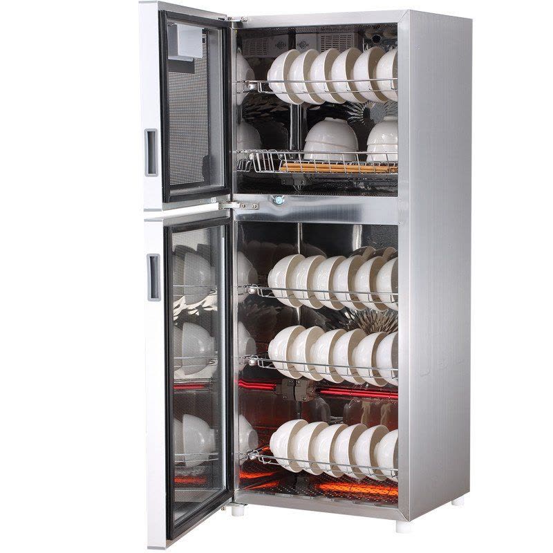纳柏顿立式消毒柜ZTP138-H05消毒碗柜家用大容量不锈钢黑晶玻璃图片