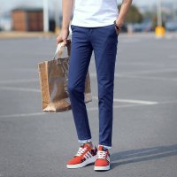 古仕卡特GUSSKATER春装新款韩版修身男士运动裤水洗男士修身小脚休闲裤男裤卫裤