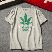 古仕卡特GUSSKATER 衣服2019夏季胖子短袖T恤男士加肥大码圆领修身体恤韩版潮流男装