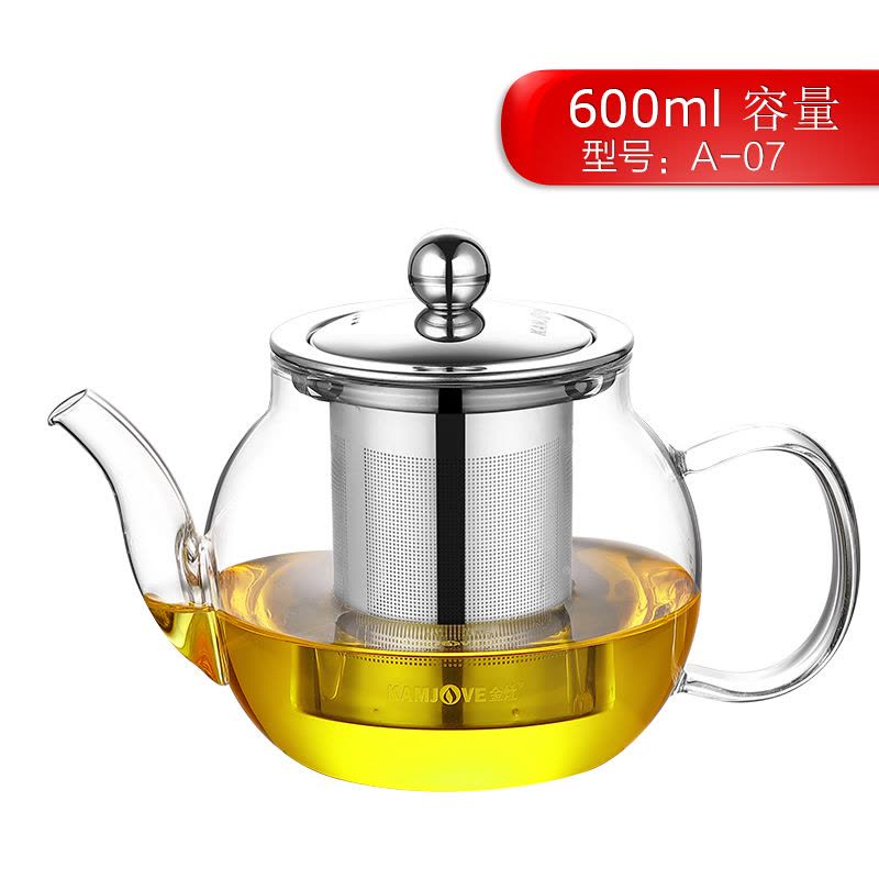 KAMJOVE/金灶 A系列 飘逸杯 茶道杯 泡茶壶 高硼硅玻璃 过滤功夫茶具 正品玻璃水壶玻璃 水杯 家用办公室玻璃壶图片