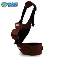 新品上市嗨皮熊 四季通用单双肩多功能婴儿腰凳 有机棉抱婴婴儿背带8017