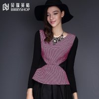 贝瑞英格2015装女装韩版大码显瘦半袖打底衫女潮女式长袖T恤衫