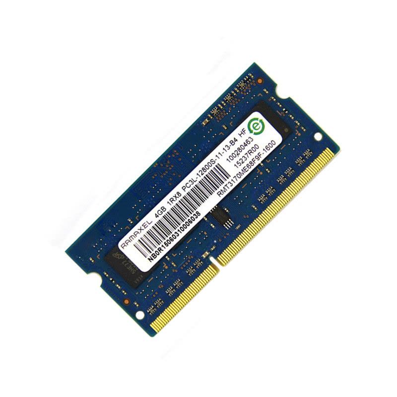 联想 hp内存条记忆科技(RAMAXEL)笔记本内存条DDR3L 1600MHz 4G低电压版PC3L-12800S图片