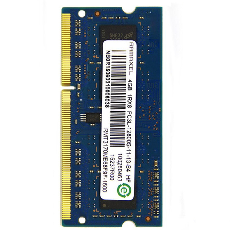 联想 hp内存条记忆科技(RAMAXEL)笔记本内存条DDR3L 1600MHz 4G低电压版PC3L-12800S高清大图