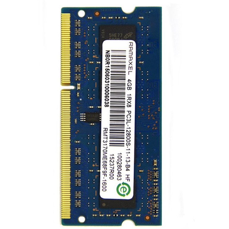 联想 hp内存条记忆科技(RAMAXEL)笔记本内存条DDR3L 1600MHz 4G低电压版PC3L-12800S