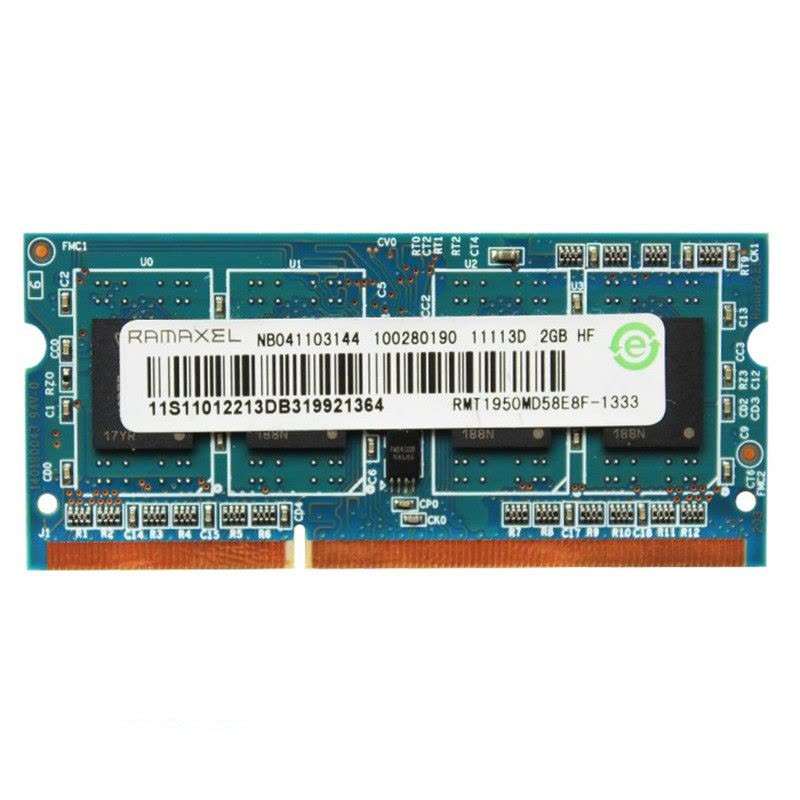 联想 hp 记忆科技(Ramaxel)2G DDR3 1333笔记本内存条 PC3-10600S图片
