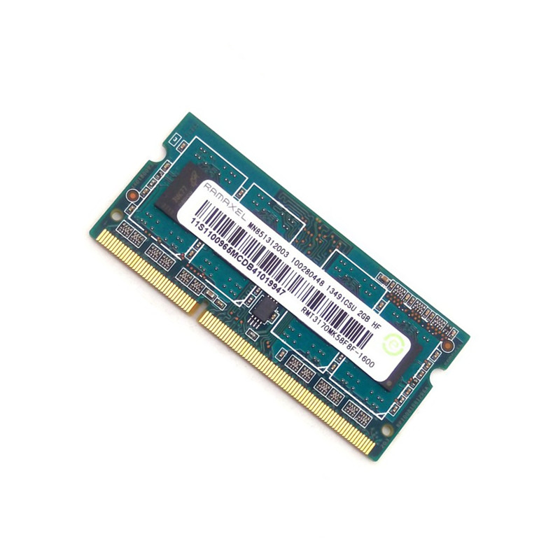 联想 hp 记忆科技(Ramaxel)2G DDR3 1600笔记本内存条PC3-12800S