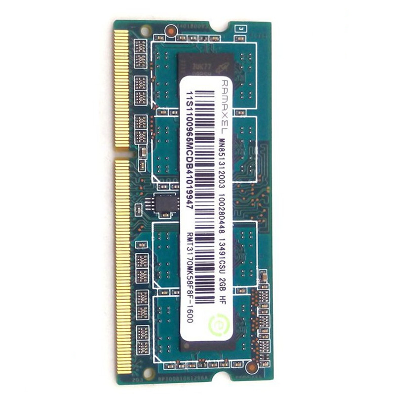 联想 hp 记忆科技(Ramaxel)2G DDR3 1600笔记本内存条PC3-12800S