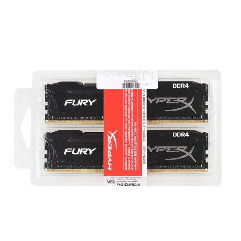 金士顿(Kingston)骇客神条 Fury系列 DDR4 2133 32G (16GBx2) 台式机内存条图片