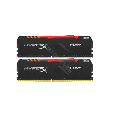 金士顿(Kingston)骇客神条 Fury系列DDR4 3200 16GB(8G×2)台式机内存 RGB灯条