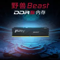 金士顿骇客神条FURY 32GB(16G×2)套装 DDR5 5200 台式机内存条 Beast野兽系列