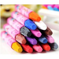 12色支儿童蜡笔油画棒无毒美术文具绘画画工具笔小学生幼儿园专用