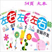 华阳54页大本早教宝宝书儿童智力右脑开发书籍益智游戏