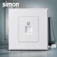 西蒙开关插座面板西蒙56C雅白系列电脑信息插座V55218T