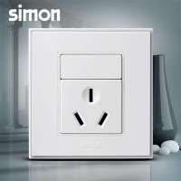 西蒙开关插座面板西蒙56C雅白系列16A三孔空调插座V51681T