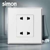 西蒙开关插座面板西蒙56C雅白系列四孔电源插座V51072T