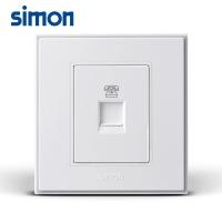simon西蒙电气开关插座面板56C雅白系列一位电话插座旗舰店V55214T