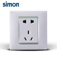 西蒙开关旗舰店开关插座面板墙壁二三开关插座59系列五孔电源插10只装