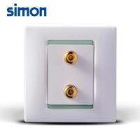 西蒙正品开关插座面板59系列音响两柱插座59401