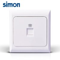 simon西蒙电气开关插座面板61系列电话插座面板J60480