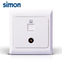 simon西蒙电气开关插座面板61系列电视电脑插座86型开关面板