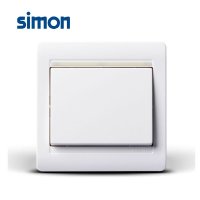 西蒙开关插座面板55系列雅白色双路换向开关一开多控开关面板N51026B