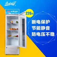 白雪 (Baixue) SC-226F 超市商场专用冷柜 226升 玻璃门抽屉式 立式展示柜陈列柜 商业冰柜 冷冻冷藏