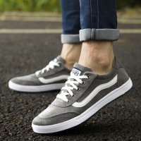 姚踏 春季夏季低帮透气男士帆布鞋男鞋子休闲鞋韩版潮鞋懒人鞋帆船运动板鞋增高底防滑倒齿版单鞋